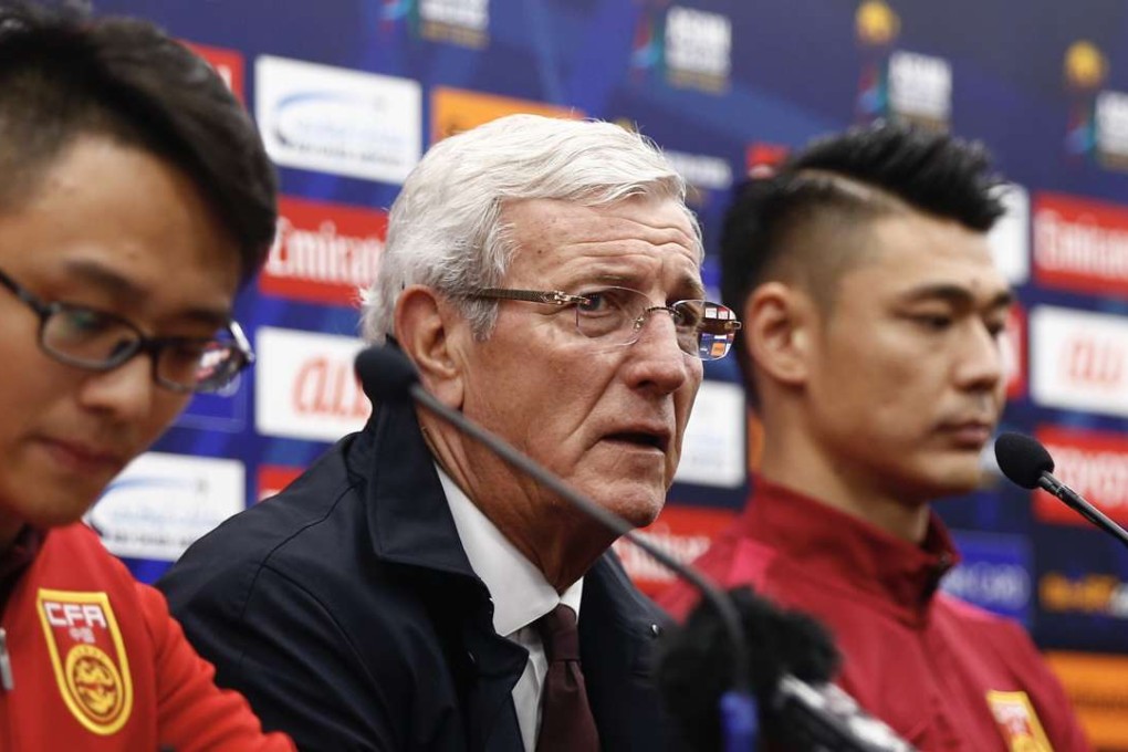 China head coach Marcello Lippi faces a huge task in Tehran on Tuesday night. Photo: Xinhua