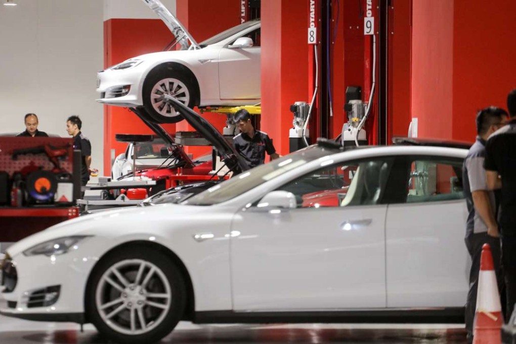 Tencent has acquired a 5 per cent stake in electric vehicle company Tesla. Photo: Felix Wong