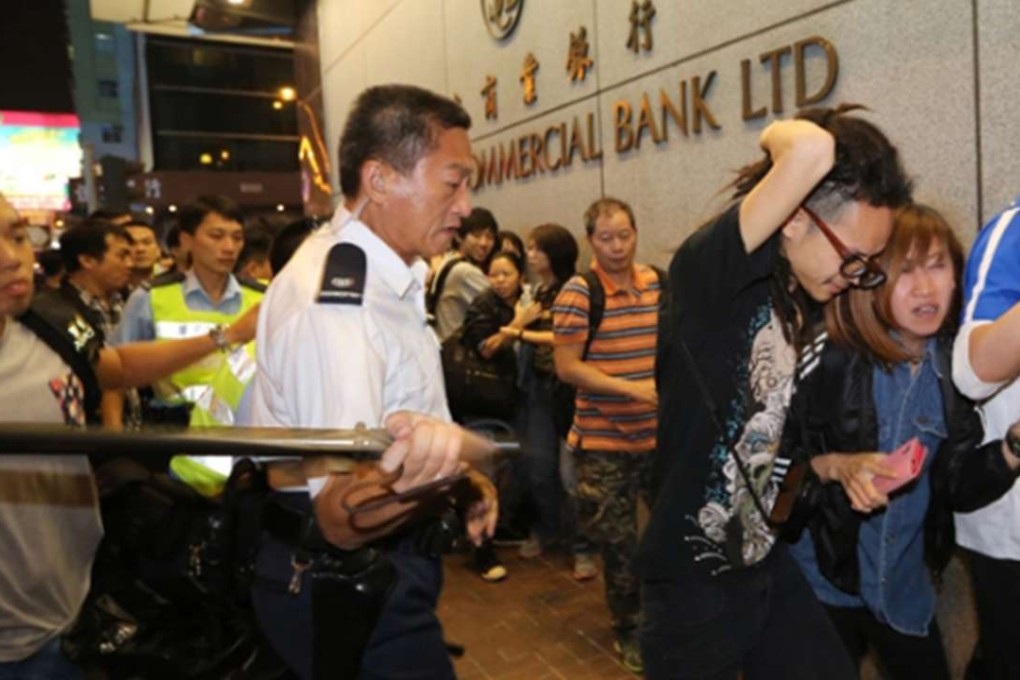 Retired police commander Franklin Chu King-wai during the protests in Mong Kok on November 26, 2014. Photo: SCMP Pictures