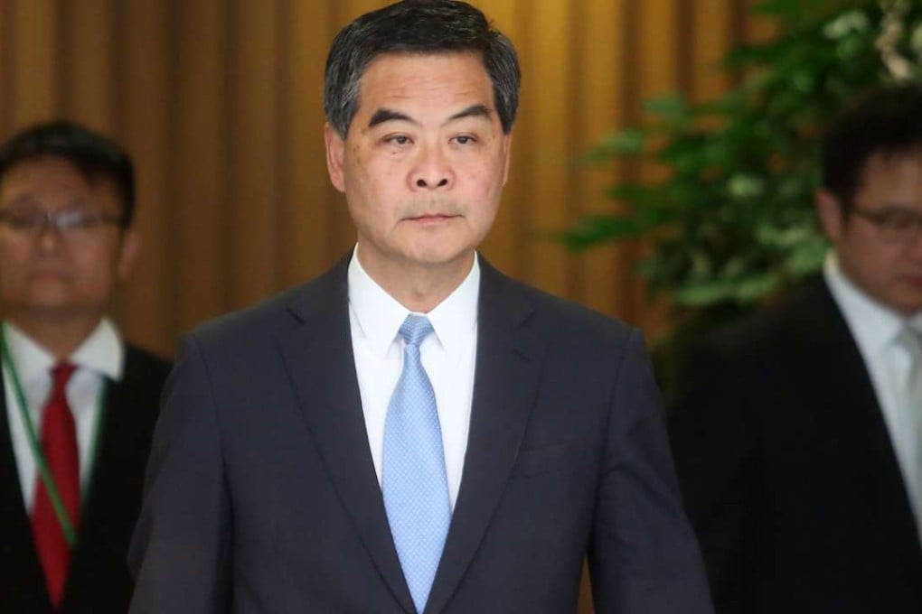 Chief Executive Leung Chun-ying before the Tuesday meeting of his Executive Council. Photo: Sam Tsang