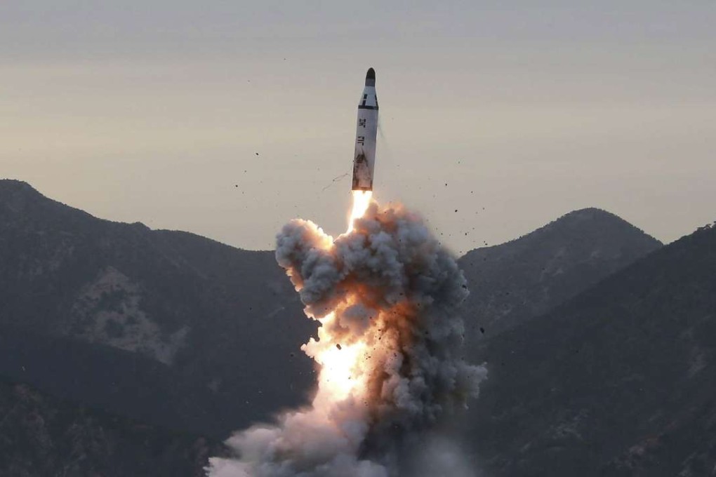 An undated file photo released by the North Korean Central News Agency (KCNA) shows an underwater test-fire of a strategic submarine ballistic missile' conducted at an undisclosed location in North Korea. Countries in the UN are trying to ban nuclear weapons. Photo: EPA