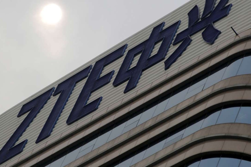 ZTE's logo on its R&D center is seen in Beijing, China. The US will remove the firm from its trade blacklist. Photo: Reuters