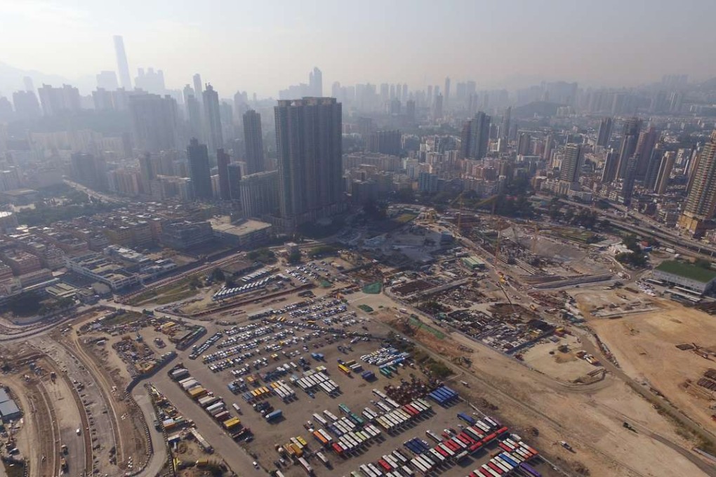 A general view of the former Kai Tak airport site. A listed unit of HNA Group bought two plots of land at Kai Tak in the past two months. Photo: Bruce Yan