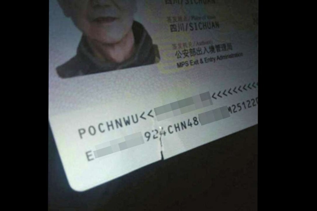 The tourist was denied passage on a flight because his passport was damaged. Photo: Handout