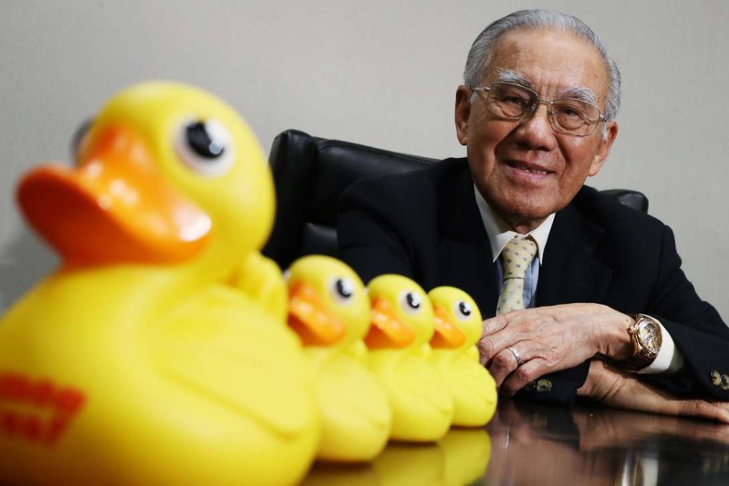 “My ducks are a part of my dream come true,” says veteran toy industrialist Lam Leung-tim. Photo: Nora Tam