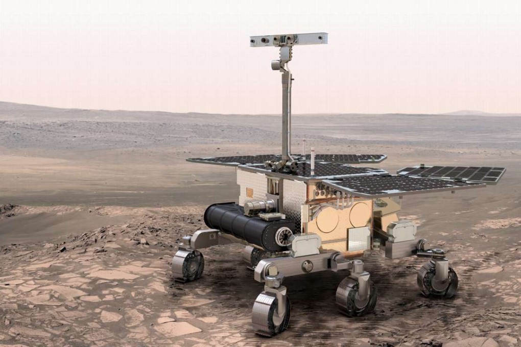 An artist’s impression of the ExoMars rover on the Martian surface. Photo: ESA