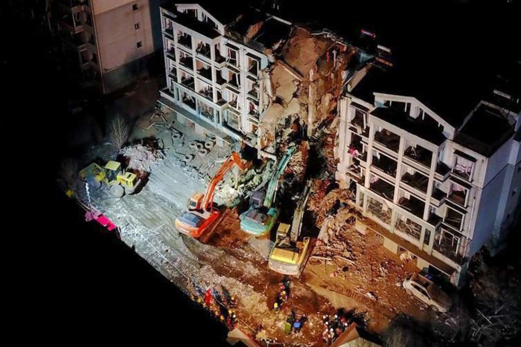 The scene of the blasts in Inner Mongolia. Photo: Handout