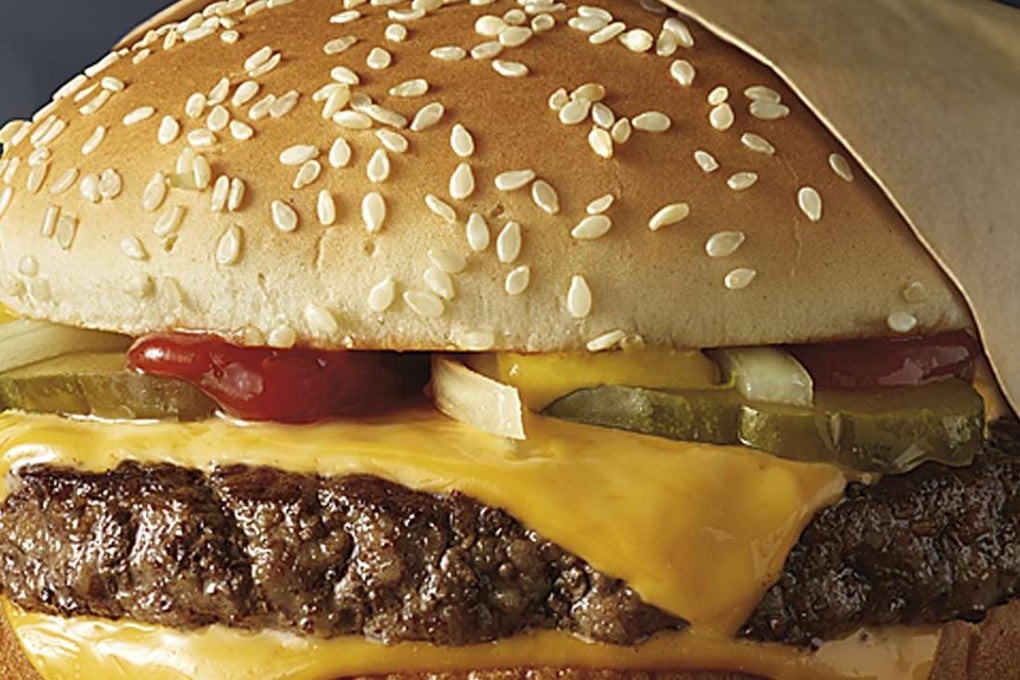 A McDonald’s Quarter Pounder burger. McDonald's says it will swap frozen beef patties for fresh ones in its Quarter Pounder burgers by sometime in 2018 at most of its US locations. Photo: McDonald’s Corporation via AP
