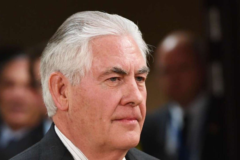 US Secretary of State Rex Tillerson attends a Nato foreign ministers’ meetings in Brussels. Photo: AFP