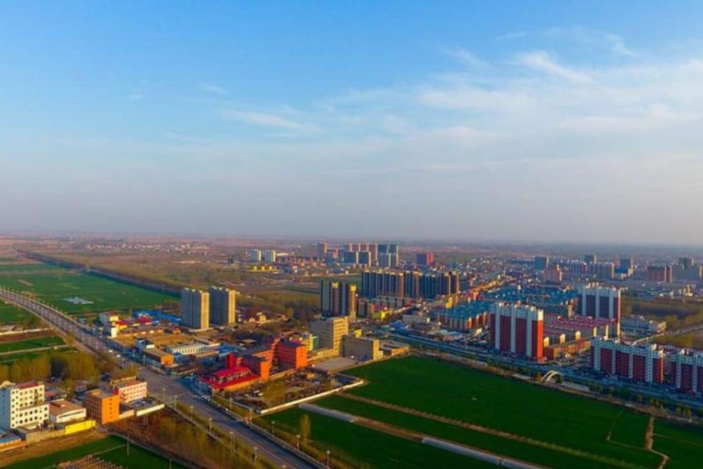 View of Xiongan New Area in Hebei Province. Stocks which are likely to benefit from the new special economic zone surged in Hong Kong on Monday. Photo: Xinhua
