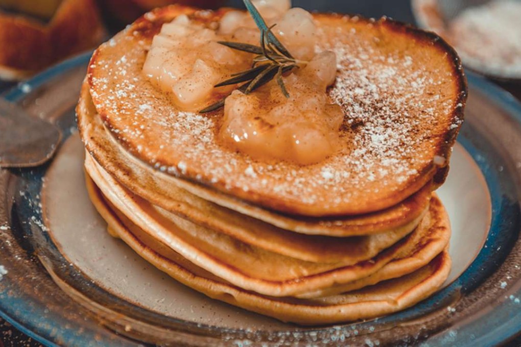 Home-cooked pancakes with apple jam. A student in the US state of Connecticut died after choking in a pancake-eating contest. Her father had died in the September 11 terror attacks on the US. Photo: Shutterstock