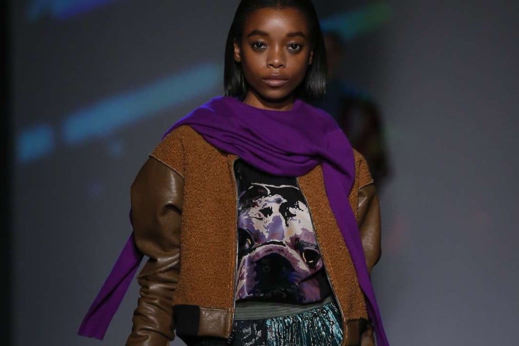 One of the outfits from the Vivienne Tam autumn-winter 2017 collection shown in New York in February.