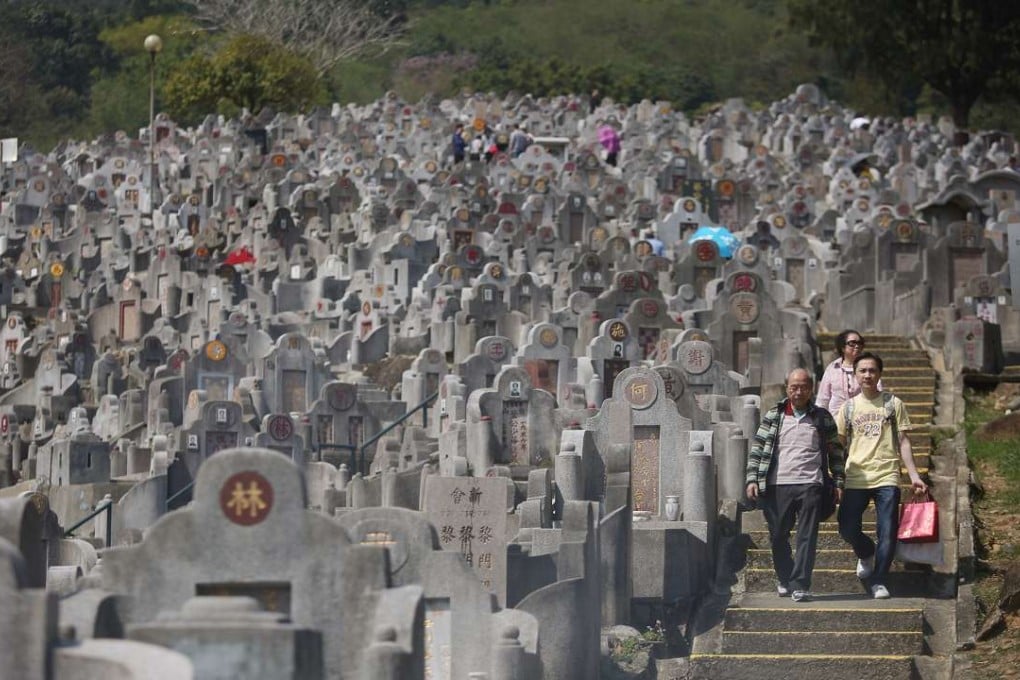 Hongkongers swept the graves of their ancestors during the annual Ching Ming Festival on Tuesday. Photo: Sam Tsang