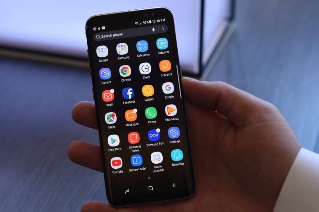 The new Samsung Galaxy S8 smartphone will use Bixby. Photo: AFP