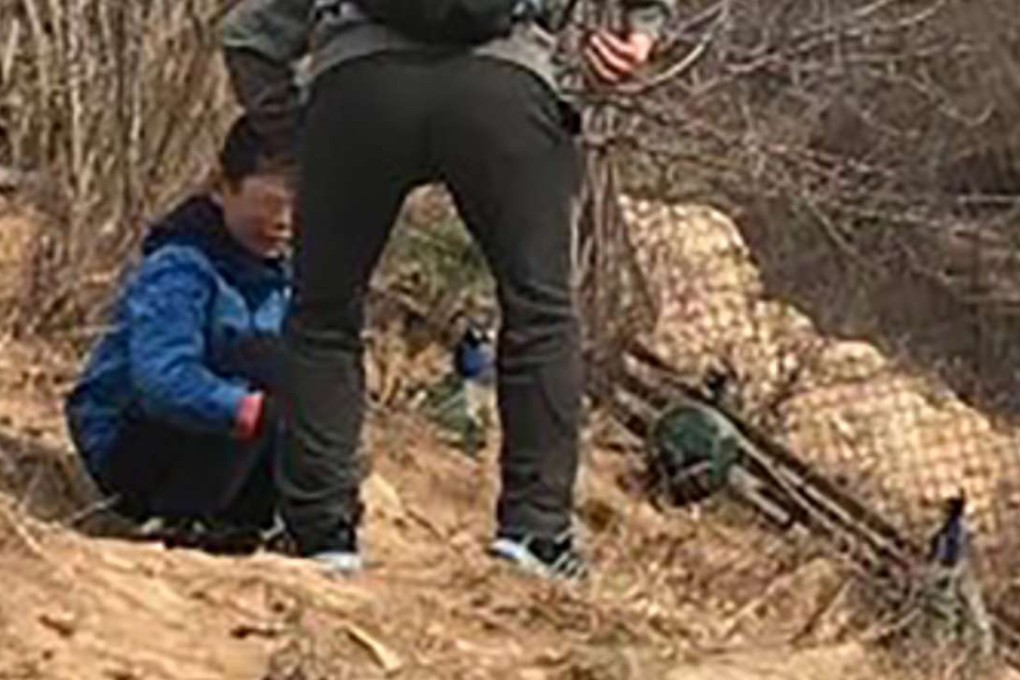 The tourists seen chasing the birds at the park. Photo: Handout