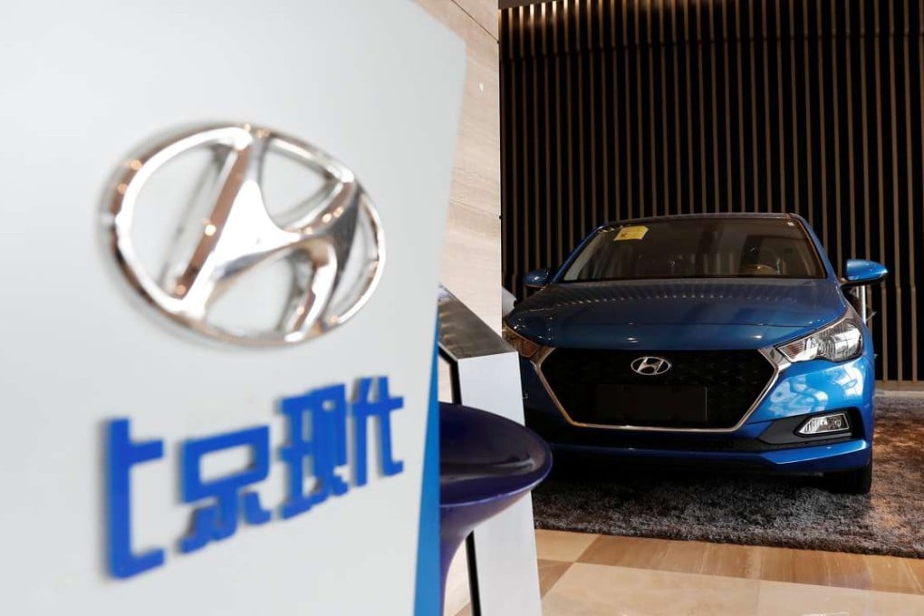 A Hyundai vehicle for sale in Shanghai, China. Photo: Reuters