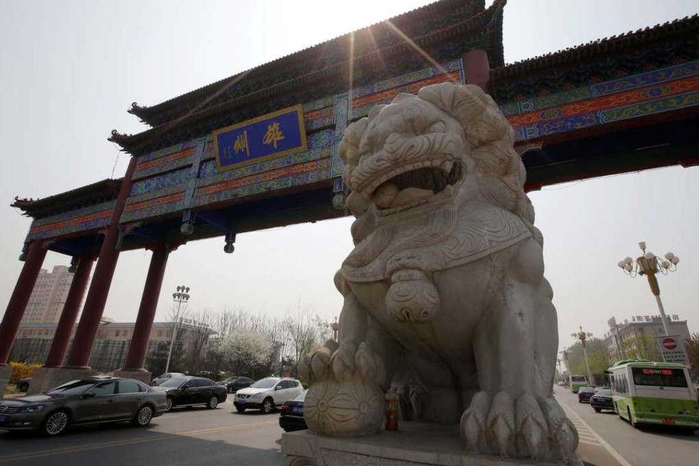 Dozens of Xiongan New Area related stocks surged by the 10pc daily limit on Wednesday, driven by optimism over development prospects for the region. Photo: Reuters
