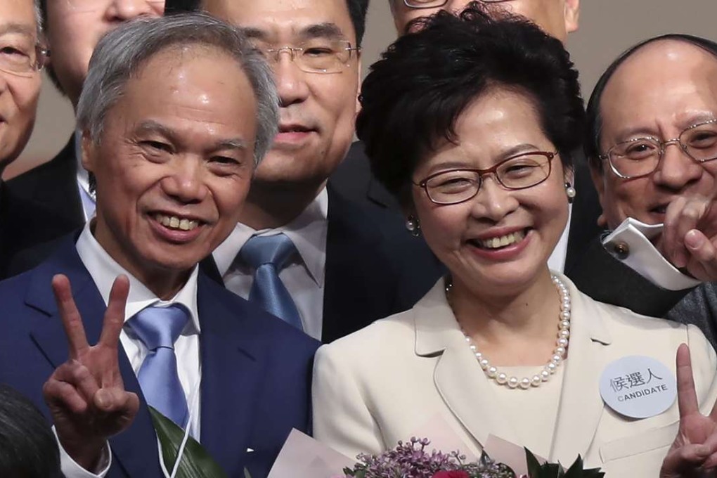 Carrie Lam and husband Lam Siu-por (left) will embark on a four-day trip to Beijing from Sunday. Photo: Robert Ng