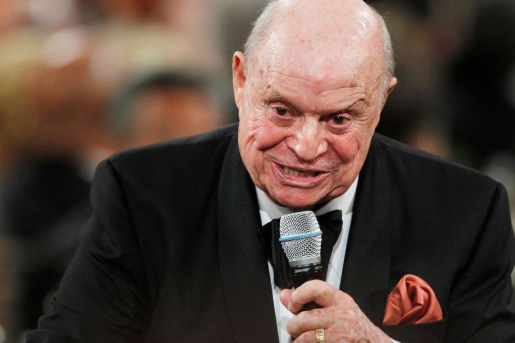 Comedian Don Rickles in 2012. Best known for his TV work, Rickles would be introduced on Johnny Carson’s show with matador music, suggesting someone was about to get gored. Photo: Reuters