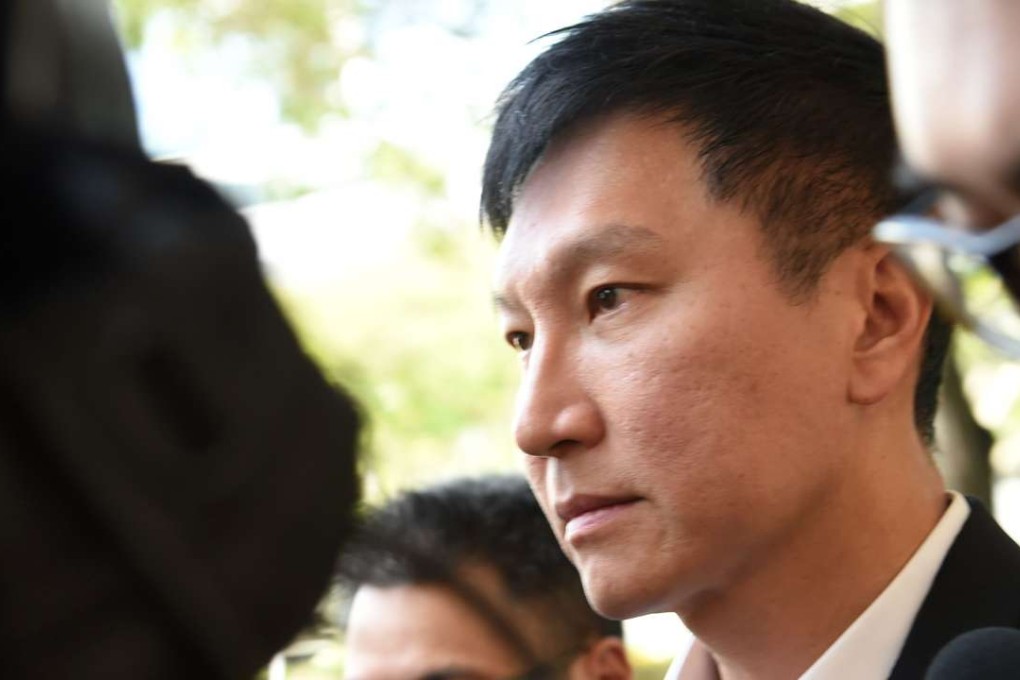 Kong Hee, senior pastor of the City Harvest Church, leaving the Supreme court in Singapore on April 7, 2017. Photo: AFP