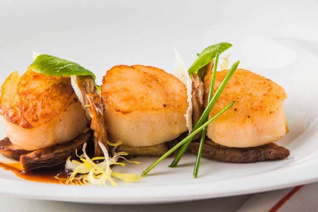 Pan-seared scallops at Ristorante Il Teatro
