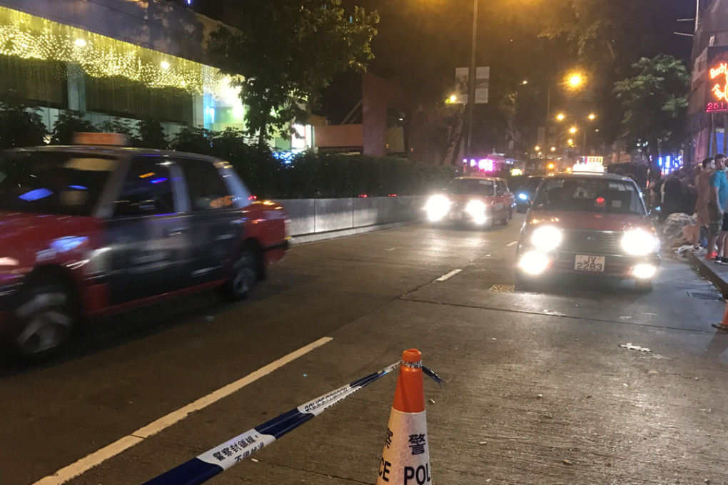 Encountering a familiar scene in Wan Chai after Sevens Friday. Photos: Handout