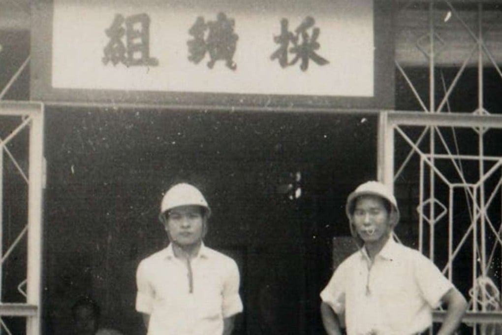 Former miner Lee Kiu Sui (left) at the mine in Ma On Shan. Photo: ELCHK Grace Youth Camp