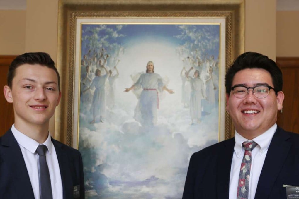 Elders Nathan Sargent (left) and Aiden Earls follow a strict daily schedule. Photo: Xiaomei Chen