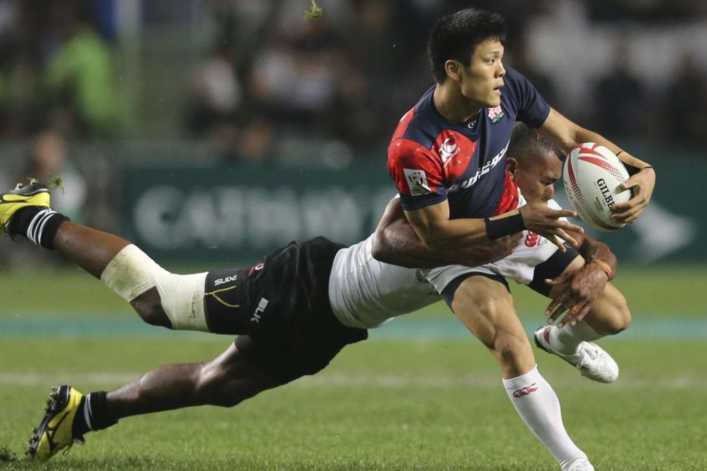 Masahiro Nakano – and Japan – are finding it hard work back in the big league, losing to Fiji, New Zealand and Wales over the first two days. Photo: Sam Tsang
