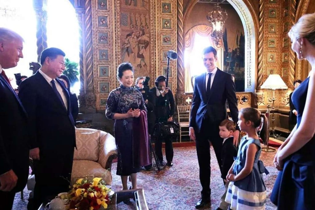 Five-year-old Arabella Kushner serenaded President Xi Jinping and first lady Peng Liyuan with a popular Chinese folk song and recited Chinese poetry for them during their visit at US President Donald Trump’s Mar-a-Lago estate in Palm Beach, Florida. Photo: China News Service