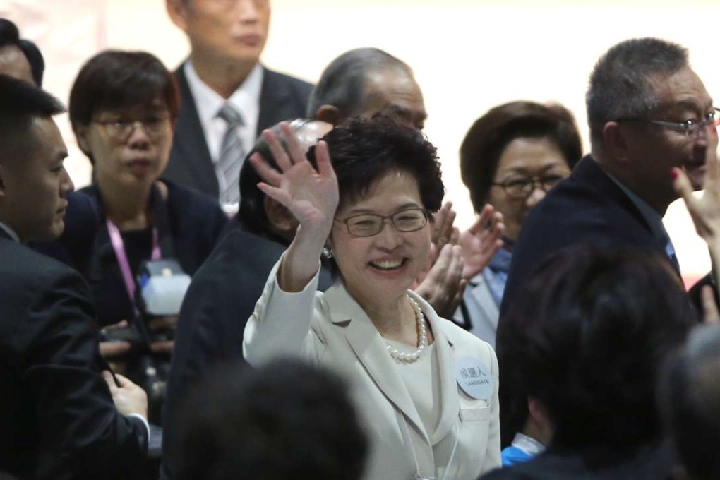 The reality is that as chief executive Carrie Lam will have to serve two masters. Photo: Sam Tsang