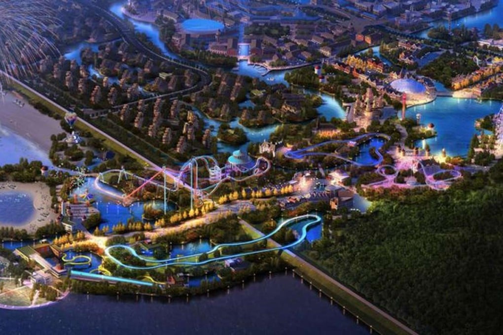 Rendering of a proposed Six Flags theme park for China. Photo: Six Flags