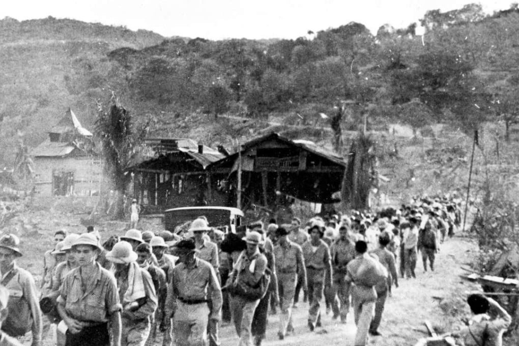 American and Filipino prisoners of war captured by the Japanese are shown at the start of the Death March after the surrender of Bataan on April 9 near Mariveles in the Philippines. File photo: AP