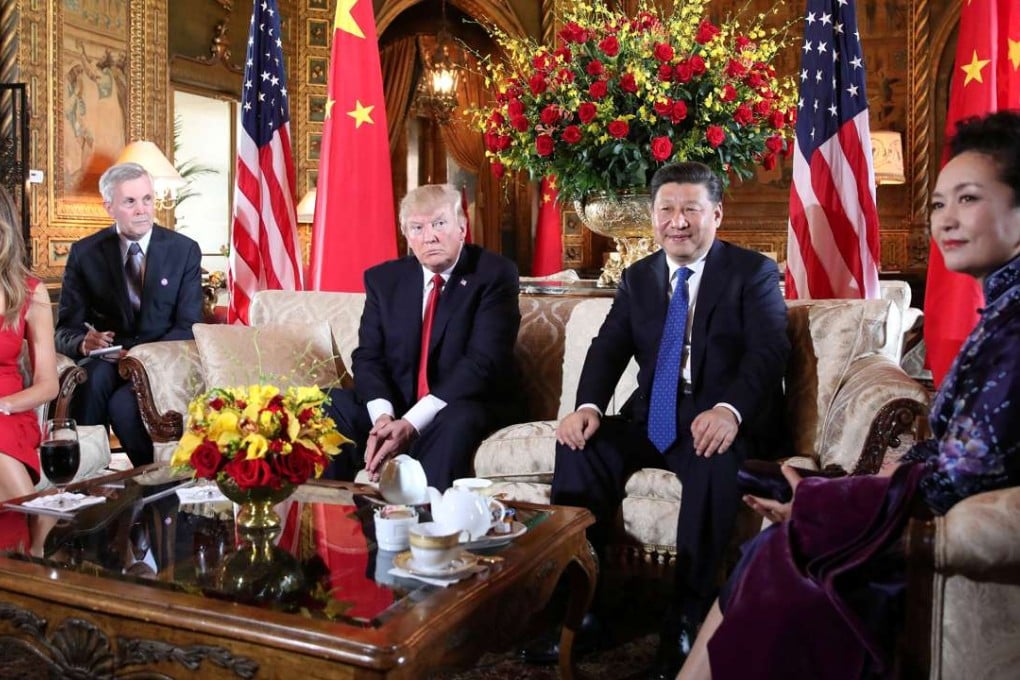 Melania and Donald Trump with Xi Jinping and Peng Liyuan at Mar-a-Lago. Photo: Reuters