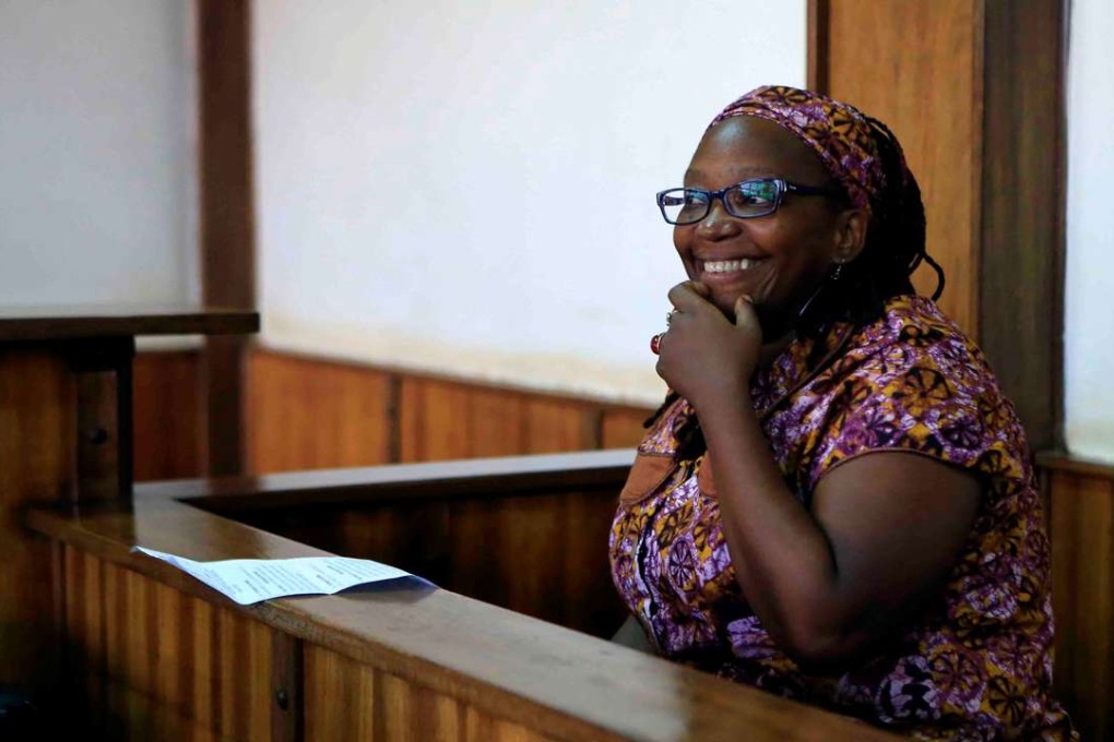 Prominent Ugandan academic Stella Nyanzi stands in the dock at Buganda Road Court after criticising President Yoweri Museveni and his wife on social media. Photo: Reuters
