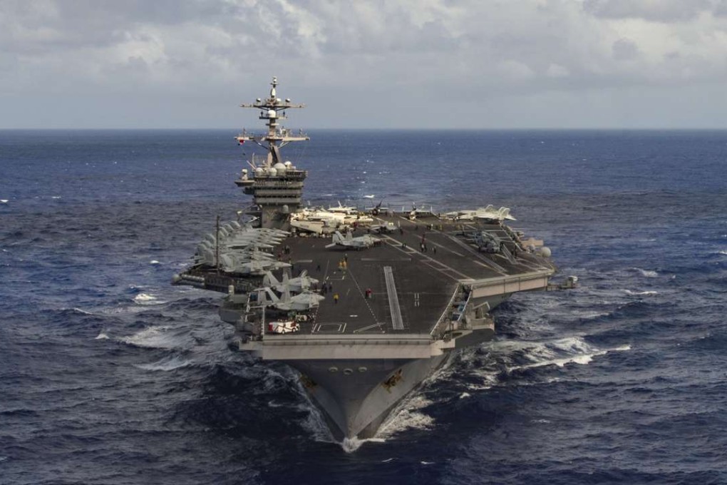 Pyongyang reacted aggressively to the US’ deployment of the aircraft carrier Carl Vinson (pictured) to the Korean peninsula. Photo: Reuters