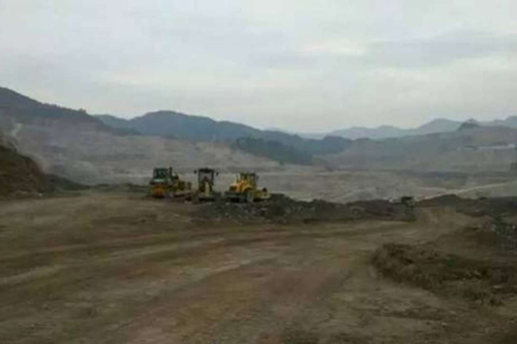 A general view of the mine and fossil site in Guizhou. Photo: Weibo