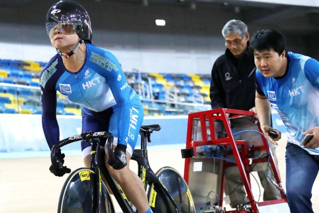 Hogn Kong’s Sarah Lee is bursting to start in the UCI Track World Championships. Photo: Nora Tam