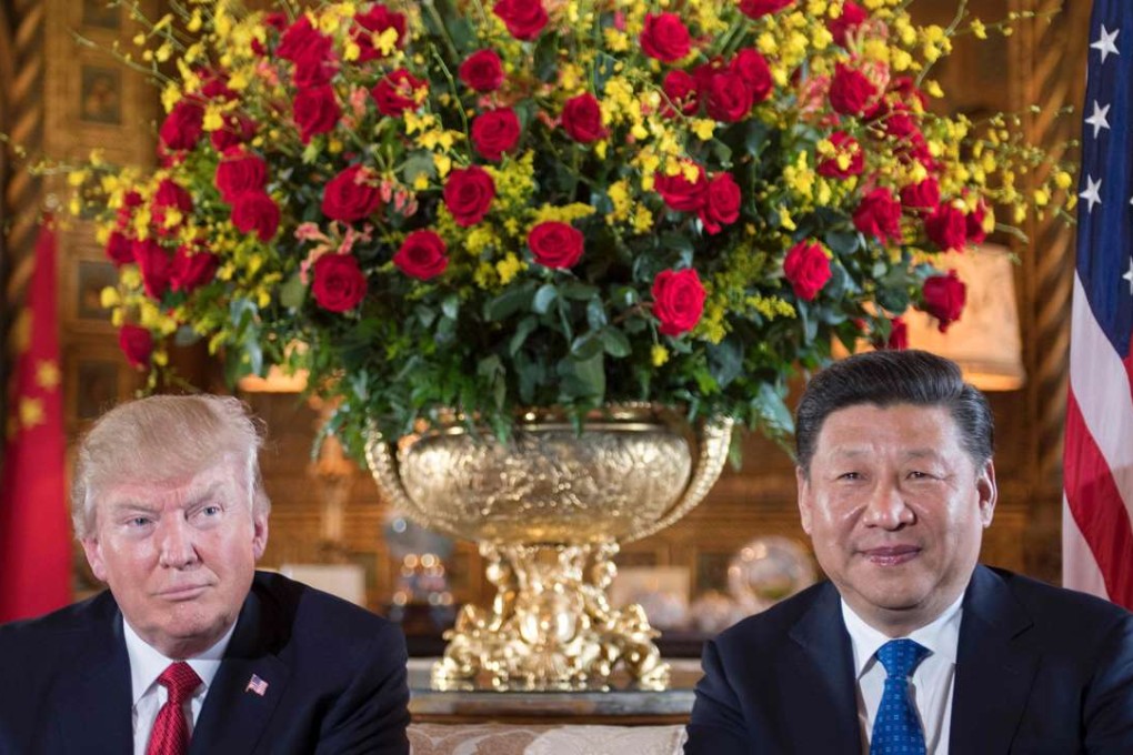 US President Donald Trump (L) with Chinese President Xi Jinping during their recent meeting at the Mar-a-Lago estate in West Palm Beach, Florida. Photo: AFP