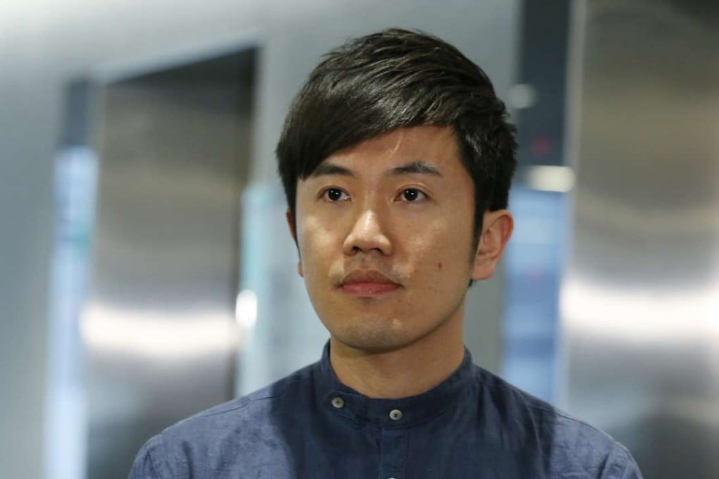 Lawmaker Cheng Chung-tai has been arrested and charged for desecrating the national and Hong Kong flags inside the Legislative Council chamber last year. Photo: Dickson Lee