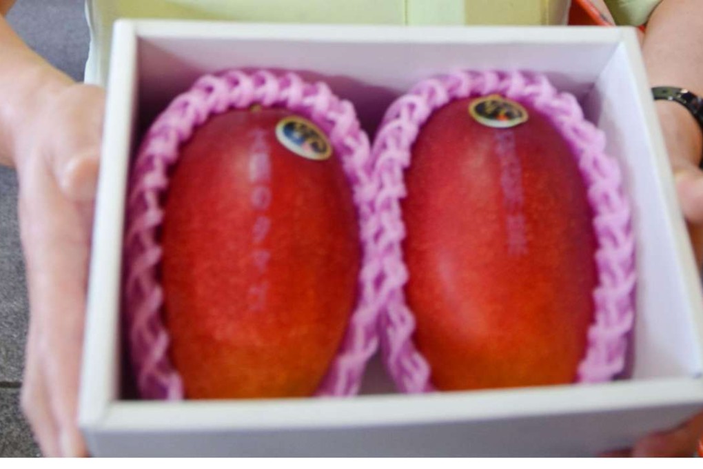 “Taiyo no Tamago” (Egg of the Sun), at a wholesale market in Miyazaki, southwestern Japan. Photo: Kyodo