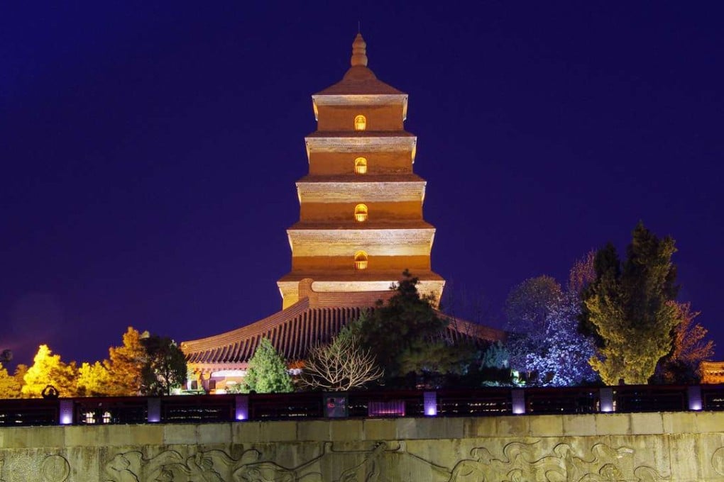 Dayan Pagoda is seen before Earth Hour in Xi'an, Shaanxi province, China. Photo: Reuters