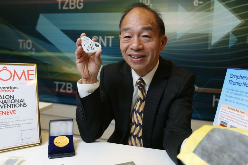 Professor Wallace Leung won a gold medal at the International Exhibition of Inventions in Geneva. Photo: Xiaomei Chen