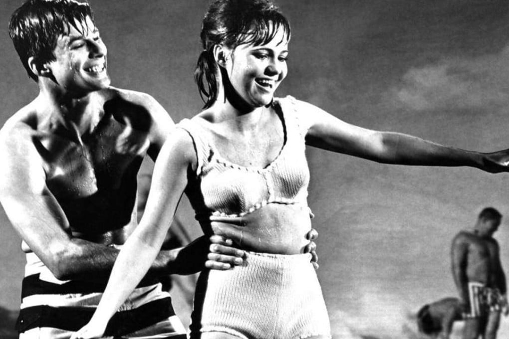 Stephen Mines and Sally Field in Gidget.