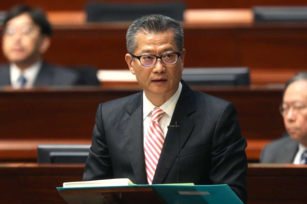 Financial Secretary Paul Chan delivers his budget in Legco in February. Photo: Dickson Lee