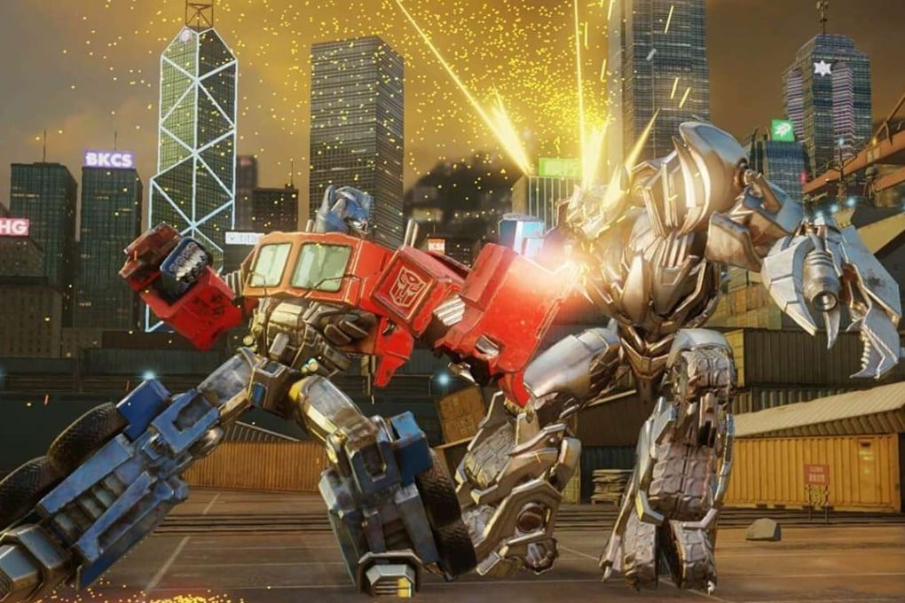 In Transformers: Forged to Fight, some of the combat happens in Hong Kong.