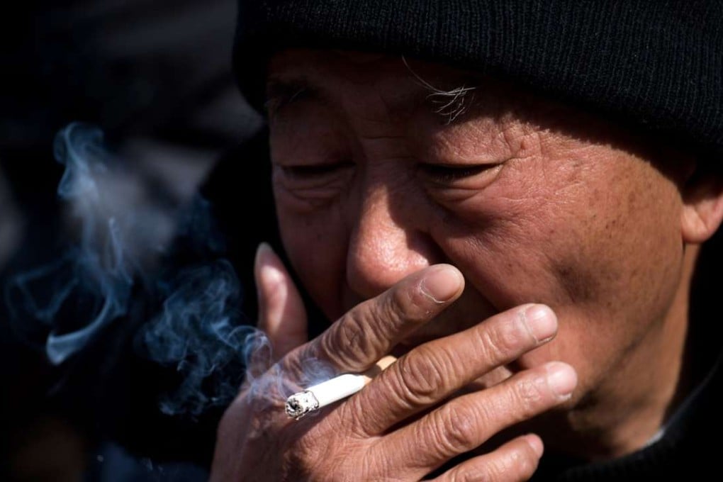 Some 44 per cent of the world’s cigarettes were smoked in China in 2014, consumed by 315 million people, half of them adult men. Photo: AFP