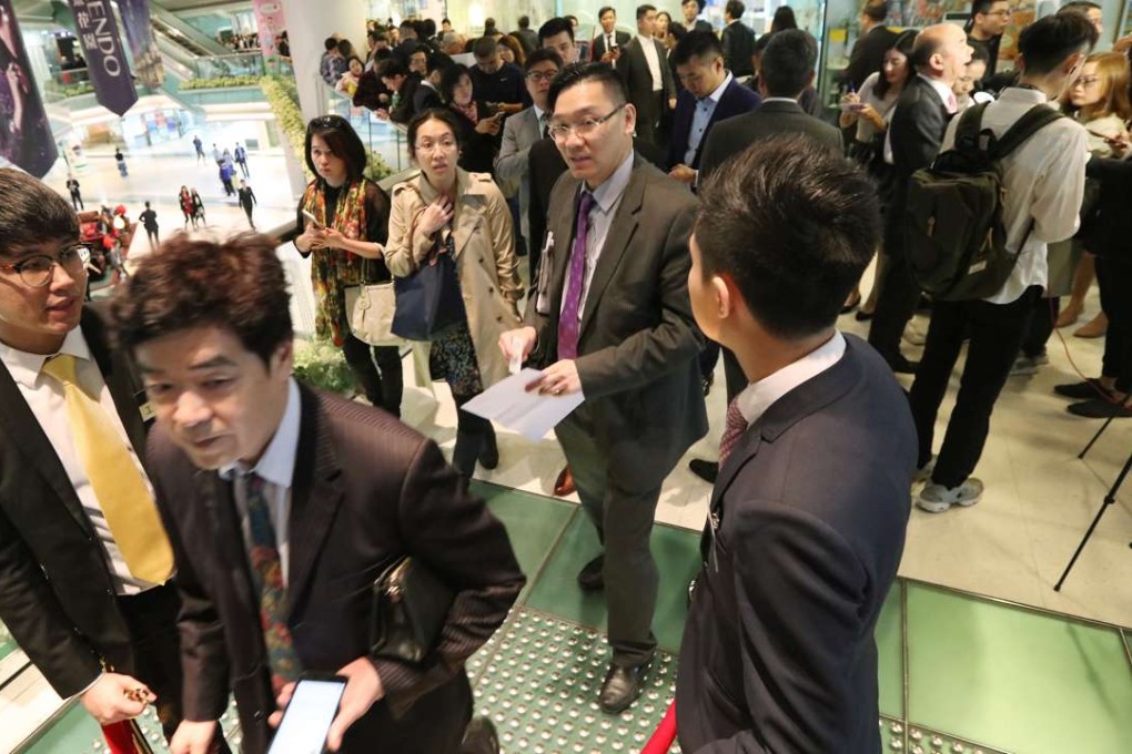Cheung Kong’s new estate, Harbour Glory in North Point, practically sold out in five hours. Photo: Felix Wong