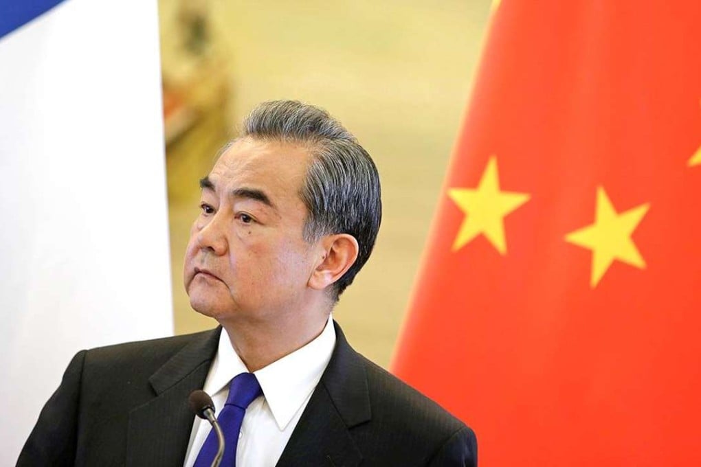 China's Foreign Minister Wang Yi attends a joint news conference with French Foreign Minister Jean-Marc Ayrault (not pictured) at the Ministry of Foreign Affairs in Beijing, China April 14, 2017. Photo: Reuters