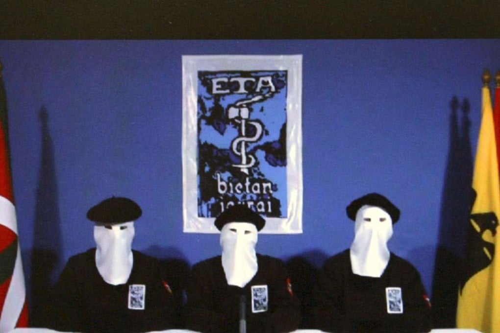 Basque Separatist ETA members announce a 'permanent, verifiable ceasefire'. Eta killed more than 800 people and wounded thousands in more than 40 years of violence aimed at creating a Basque state out of territory in south-west France and northern Spain. File photo: EPA